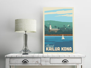 Hawaii's Kailua-Kona 12 x 18 Poster