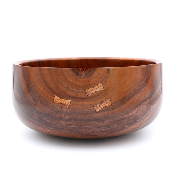 Traditional Hawaiian Koa Calabash Wood Bowl #715 - Large