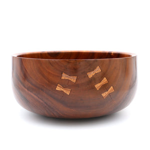 Traditional Hawaiian Koa Calabash Wood Bowl #715 - Large