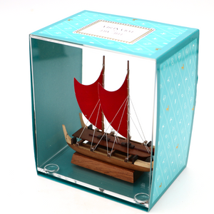 Koa Wood Manini Hawaiian Hokule'a Canoe