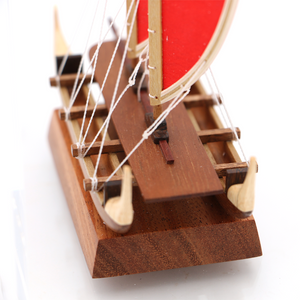 Koa Wood Manini Hawaiian Hokule'a Canoe