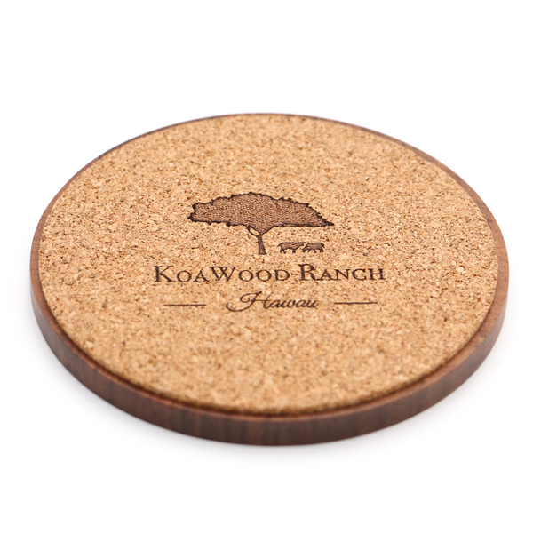 Koa Wood Hawaii Islands Coaster