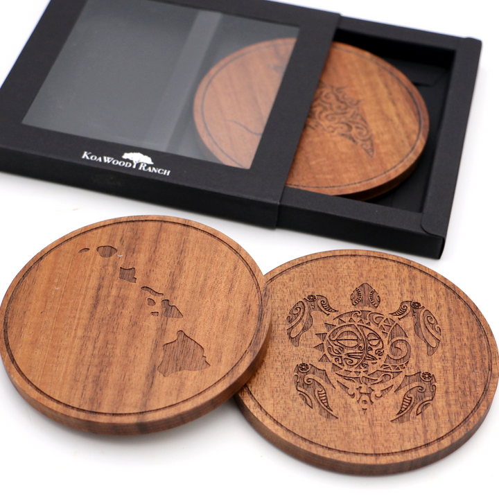 Koa Wood Coasters