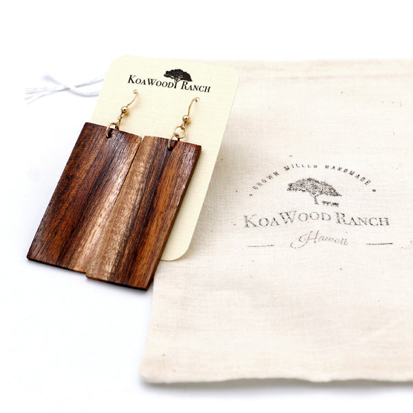 Koa Wood Earrings