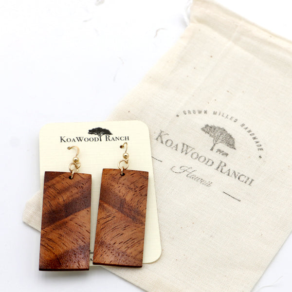 Koa Wood Earrings