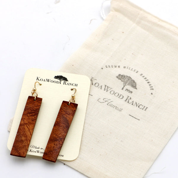 Koa Wood Earrings