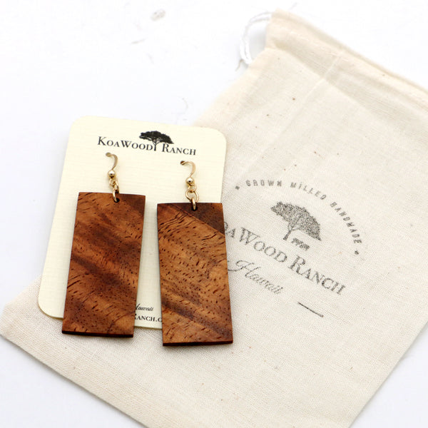 Koa Wood Earrings