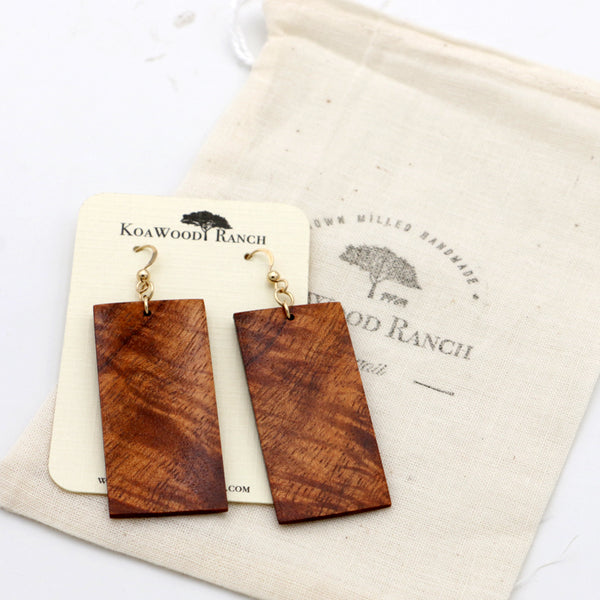 Koa Wood Earrings