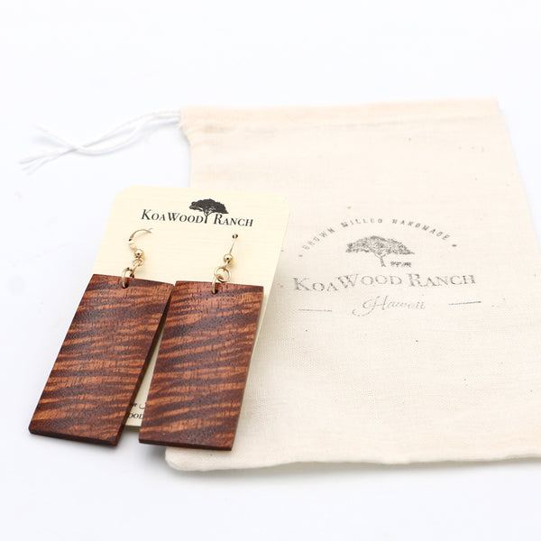 Koa Wood Earrings