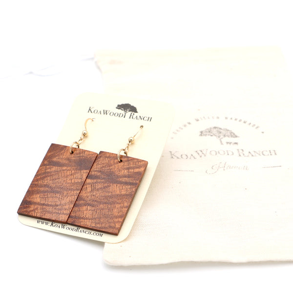 Koa Wood Earrings