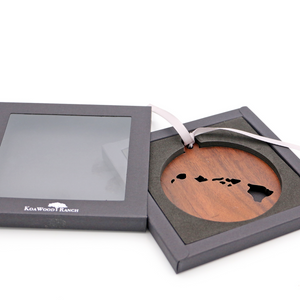 Koa Wood Hawaii Islands Ornament