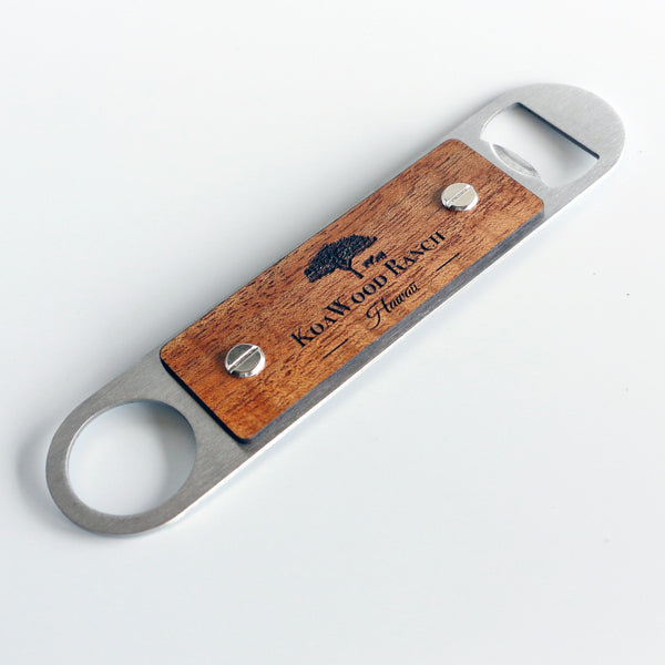 Manta Koa and Stainless Steel Bottle Opener