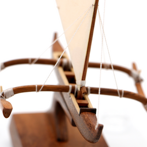 Koa Wood Manini Hawaiian Racing Canoe