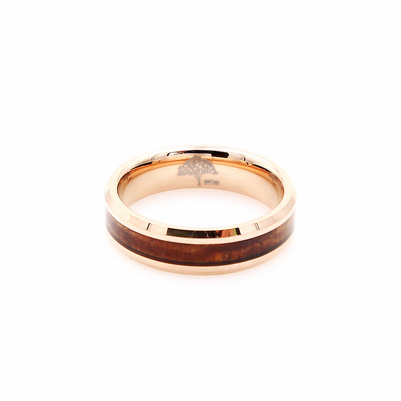 Men's Beveled Edge Gold Titanium Ring - ETRNL
