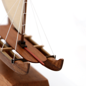 Koa Wood Manini Hawaiian Sailing Canoe