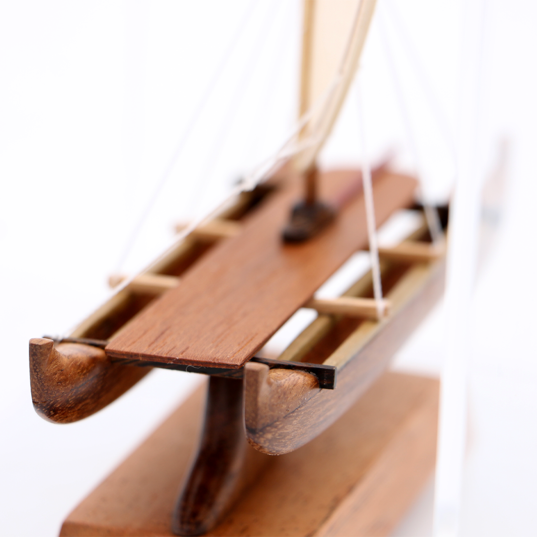 Koa Wood Manini Hawaiian Sailing Canoe | KoaWood Ranch Koa Wood Manini Hawaiian Sailing Canoe | KoaWood Ranch