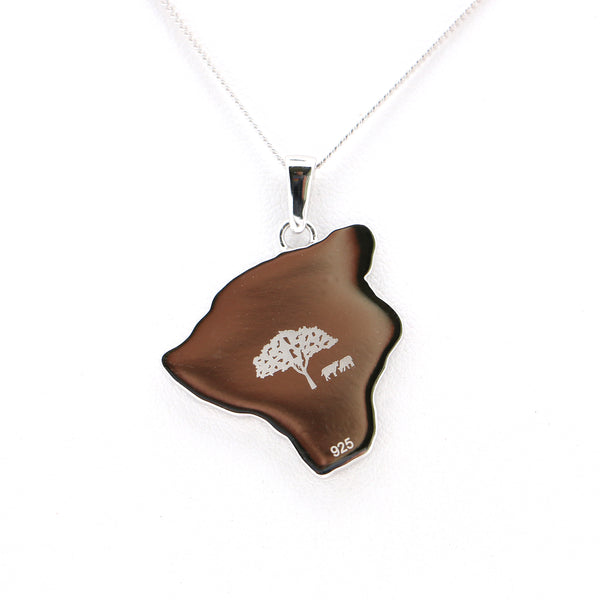 Koa Wood Pendant Big Island