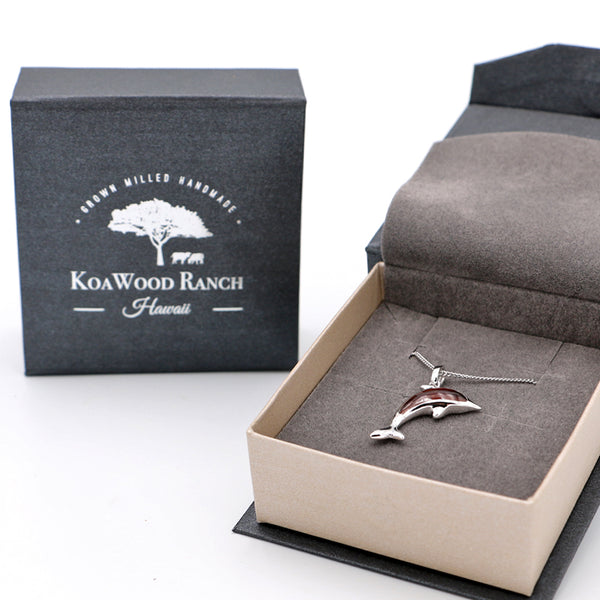 Koa Silver Pendant Box