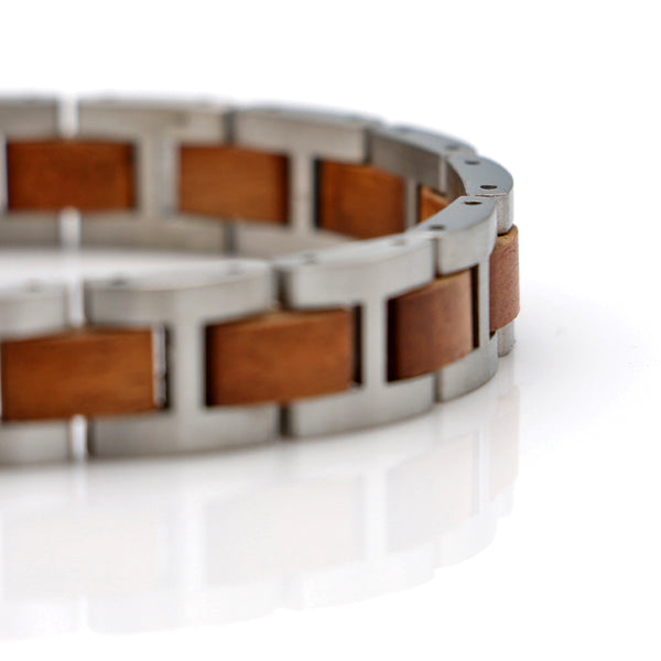 Koa Steel Mens Bracelet