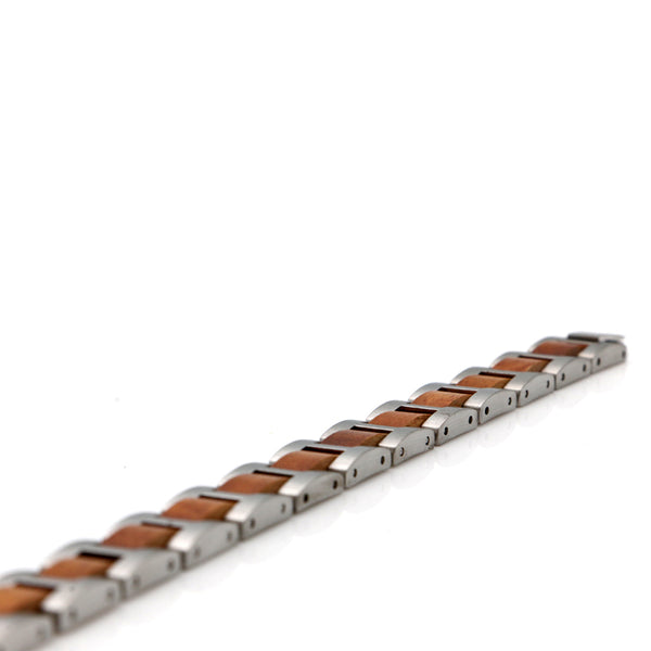 Koa Steel Mens Bracelet