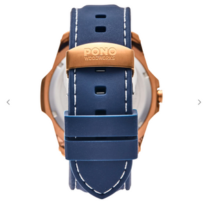 Koa Wood Face Watch - Castaway Copper