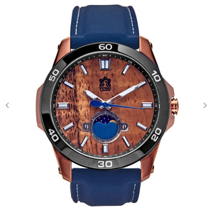 Koa Wood Face Watch - Castaway Copper