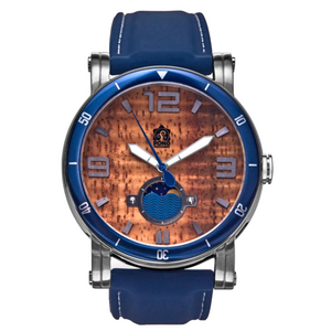 Koa Wood Face Watch - Waterman Chrome