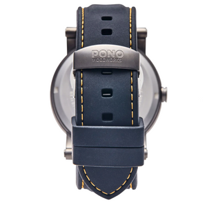 Koa Wood Face Watch - Waterman Gunmetal