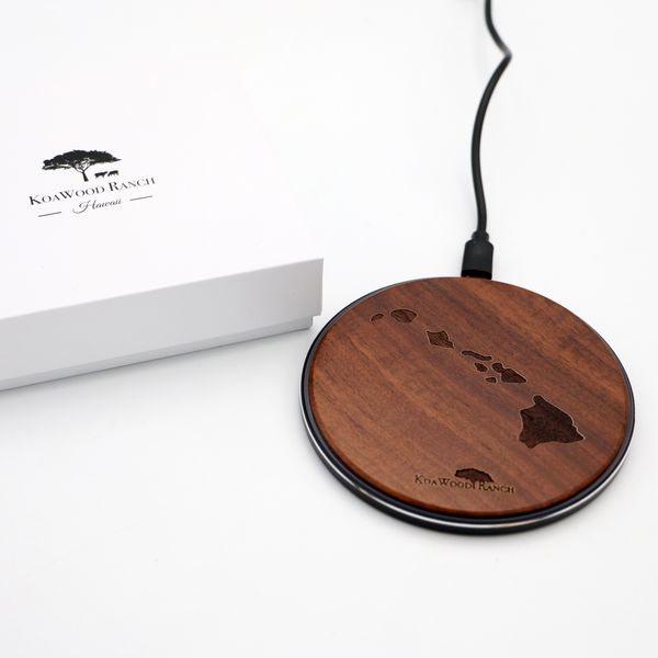 Koa Wood Wireless Phone Charger