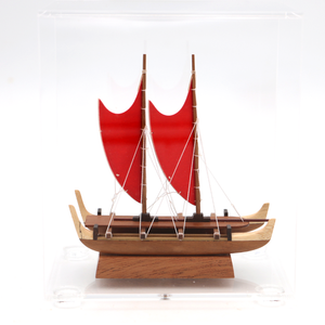 Koa Wood Manini Hawaiian Hokule'a Canoe
