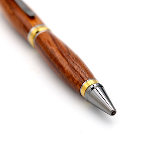 Premium Hawaiian Koa Cigar Pen - Gunmetal/ Gold