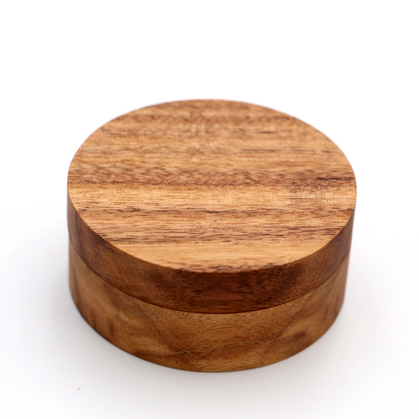 Koa Wood Round Box - Small