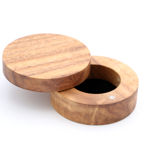 Koa Wood Round Box - Small