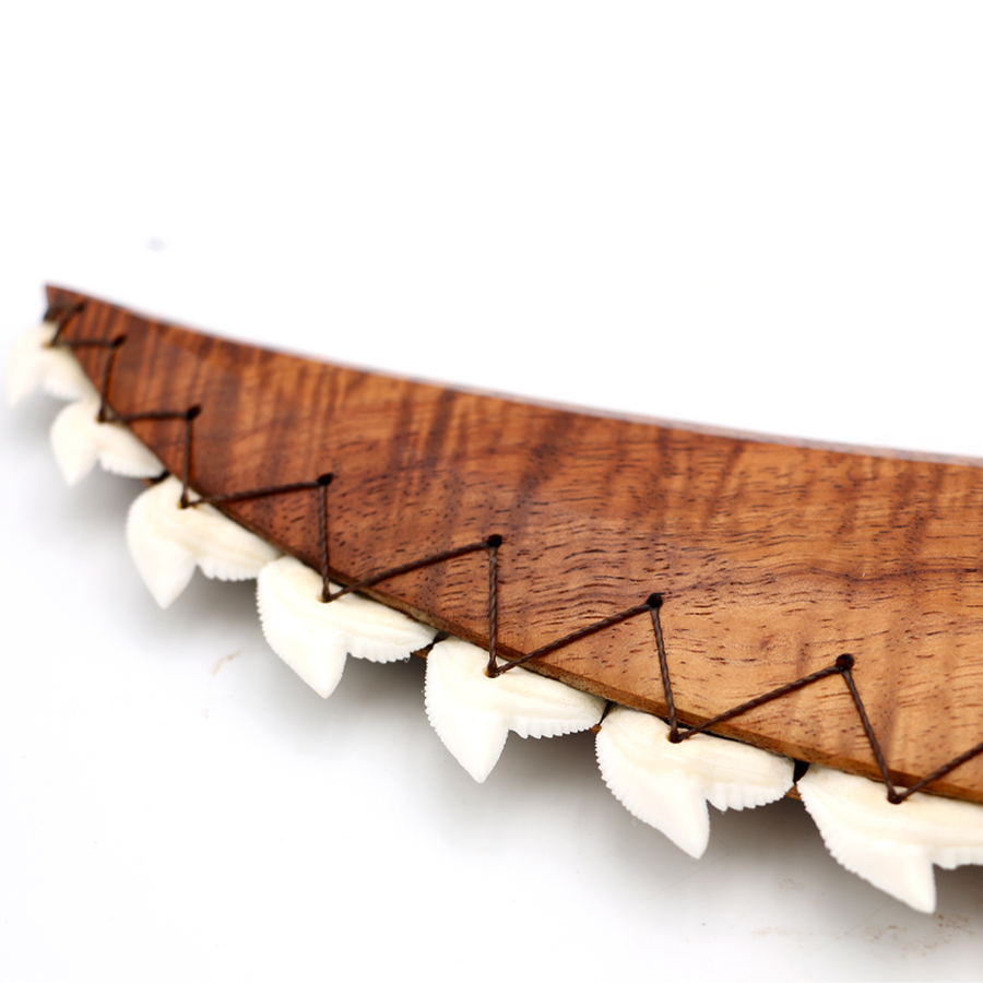 Curly Koa Wood and Shark Tooth Pahoa