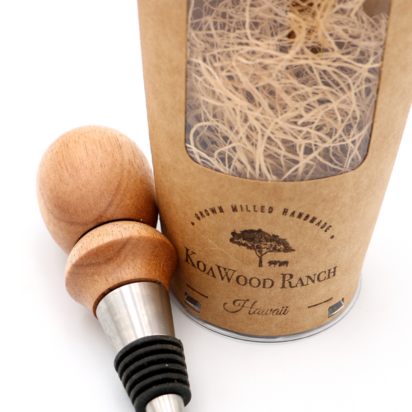 Hawaiian Koa Wood Hand Turned Wine Stopper