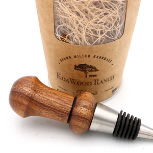 Hawaiian Koa Wood Hand Turned Wine Stopper