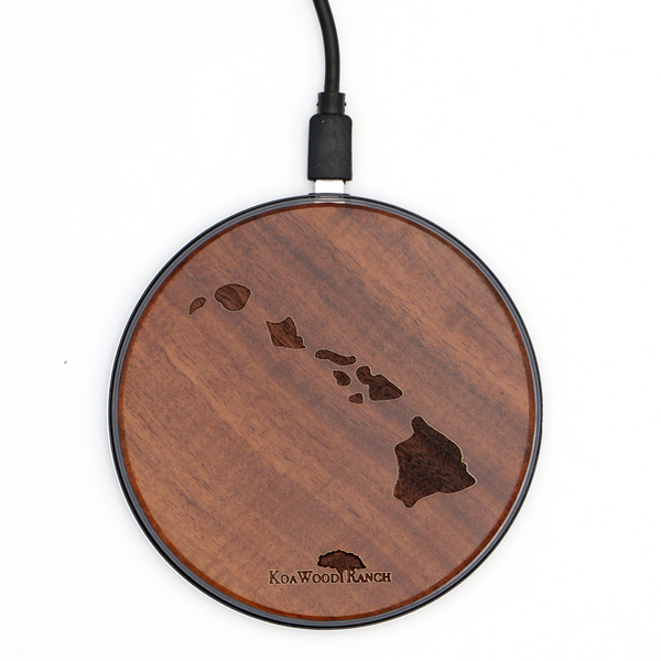 Koa Wood Wireless Phone Charger