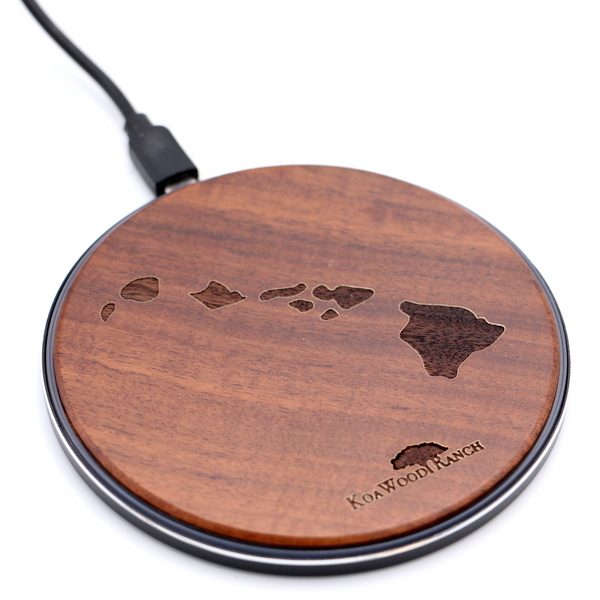 Koa Wood Wireless Phone Charger