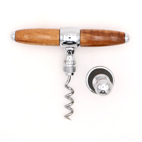 Hawaiian Koa Wood Wine Stopper and Opener Combo