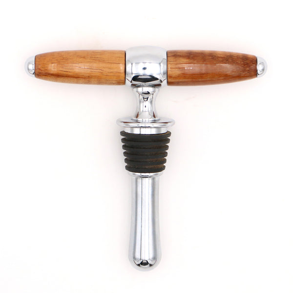 Hawaiian Koa Wood Wine Stopper and Opener Combo