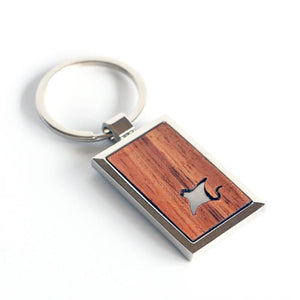 Manta Ray Koa Key Chain