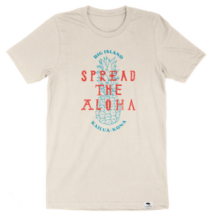 Spread Aloha Short Sleeve Tee - Natural