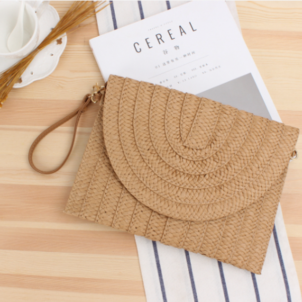 Island Shoulder Straw Bag