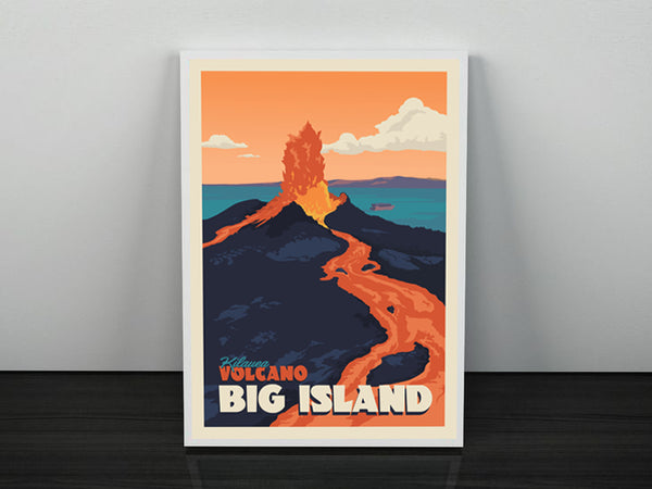 Hawaii's vulkaan 12 x 18 poster