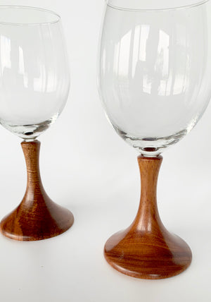 Koa Stem Wine Glasses